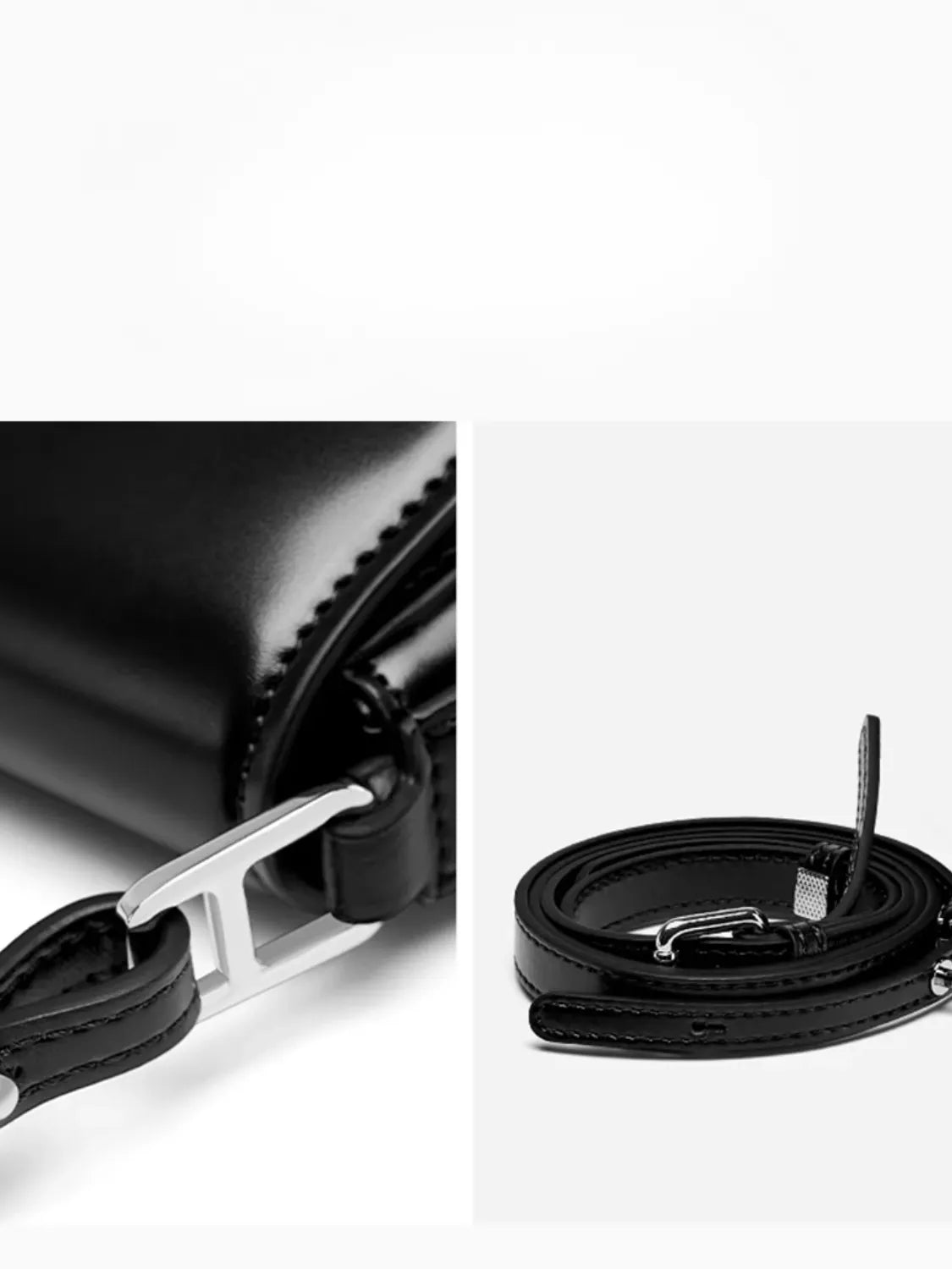 Bolsa Feminina Baguete Tiracolo em Couro Genuíno com Alça Ajustável - Briana [FRETE FULL]