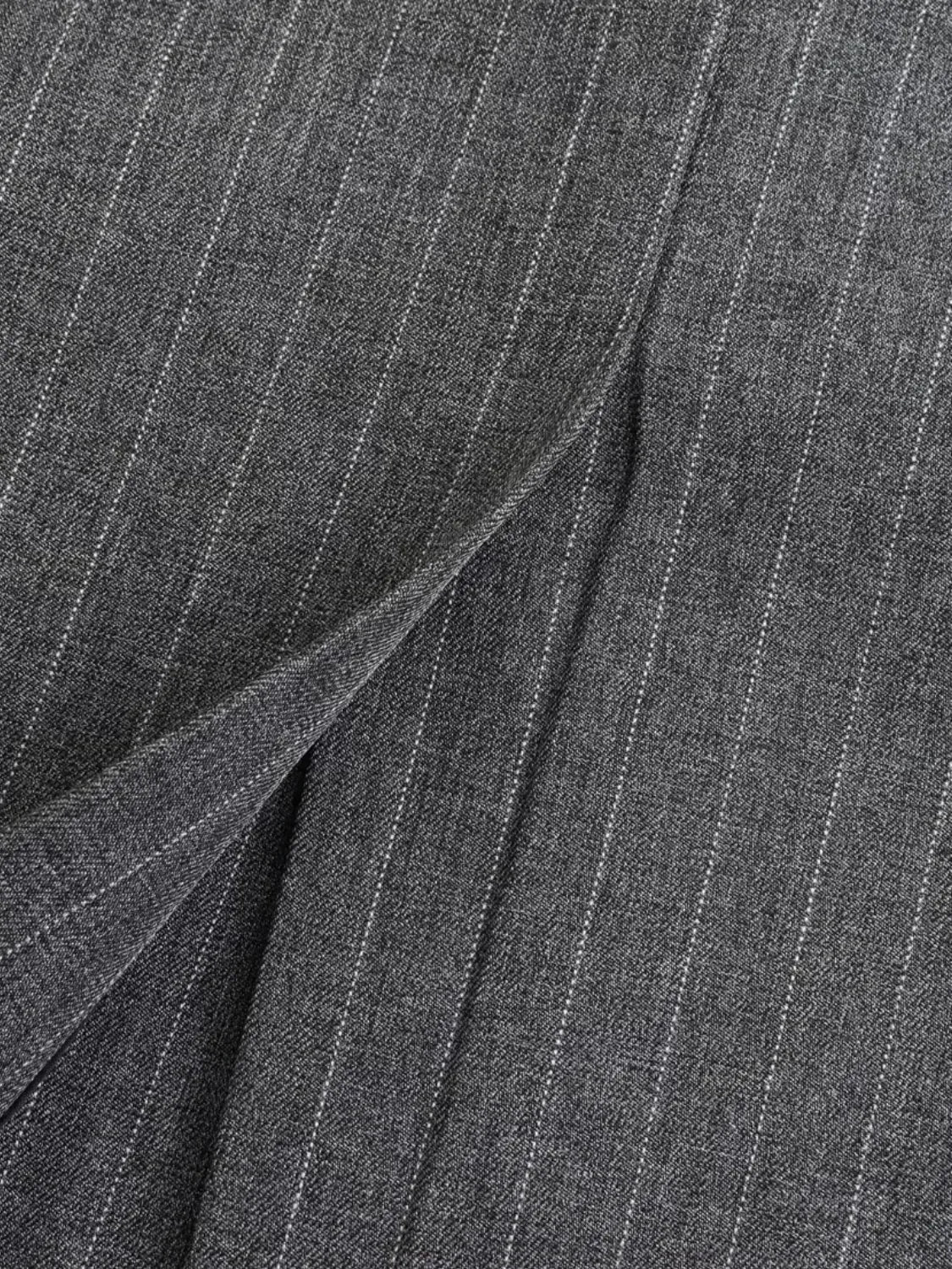 Blazer Feminino Oversized Riscas de Giz com Botões - Francine [FRETE FULL]