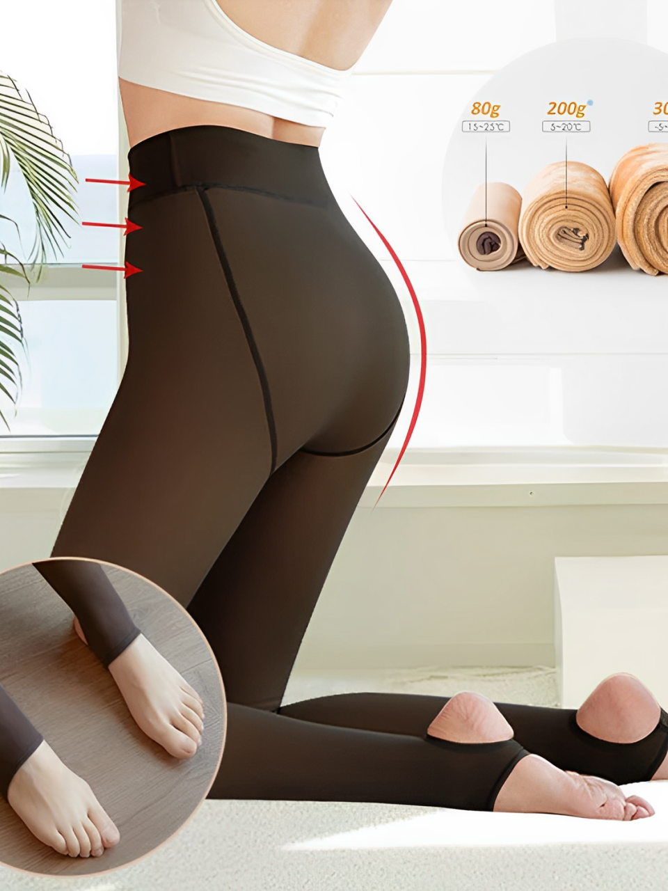 Meia Calça Feminina Térmica Peluciada com Pézinho - Judy