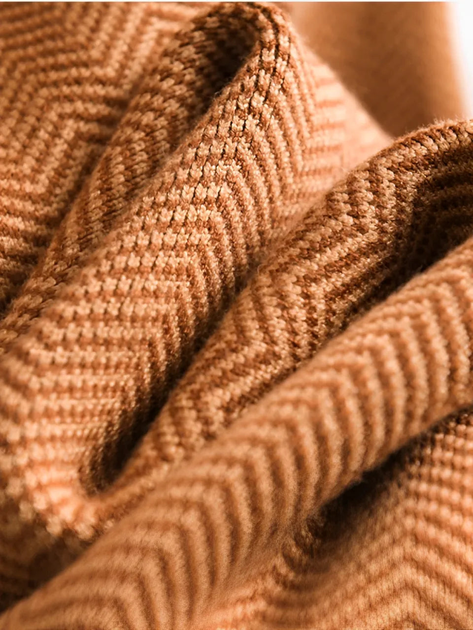 Calça Feminina Wide de Lã Texturizada com Cadarço na Cintura - Hellen