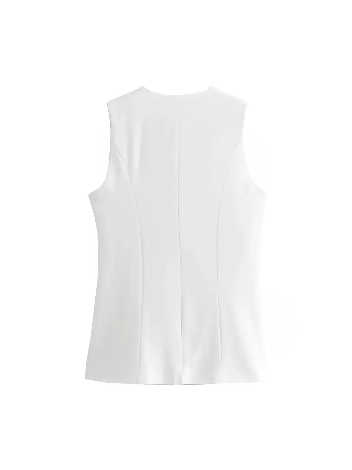 Conjunto Feminino Alfaiataria Blusa com Abotoamento Frontal e Shorts Cintura Alta - Ava