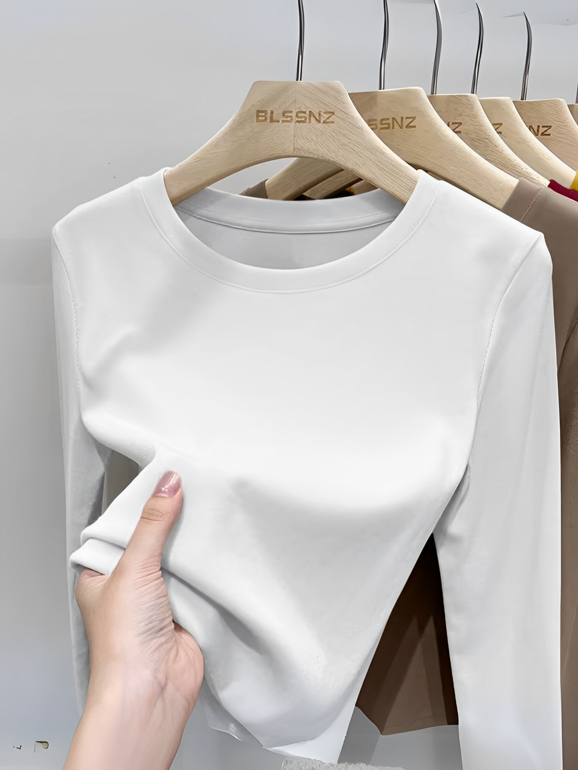 Blusa Feminina de Manga Longa Térmica com Gola Redonda - Cindy
