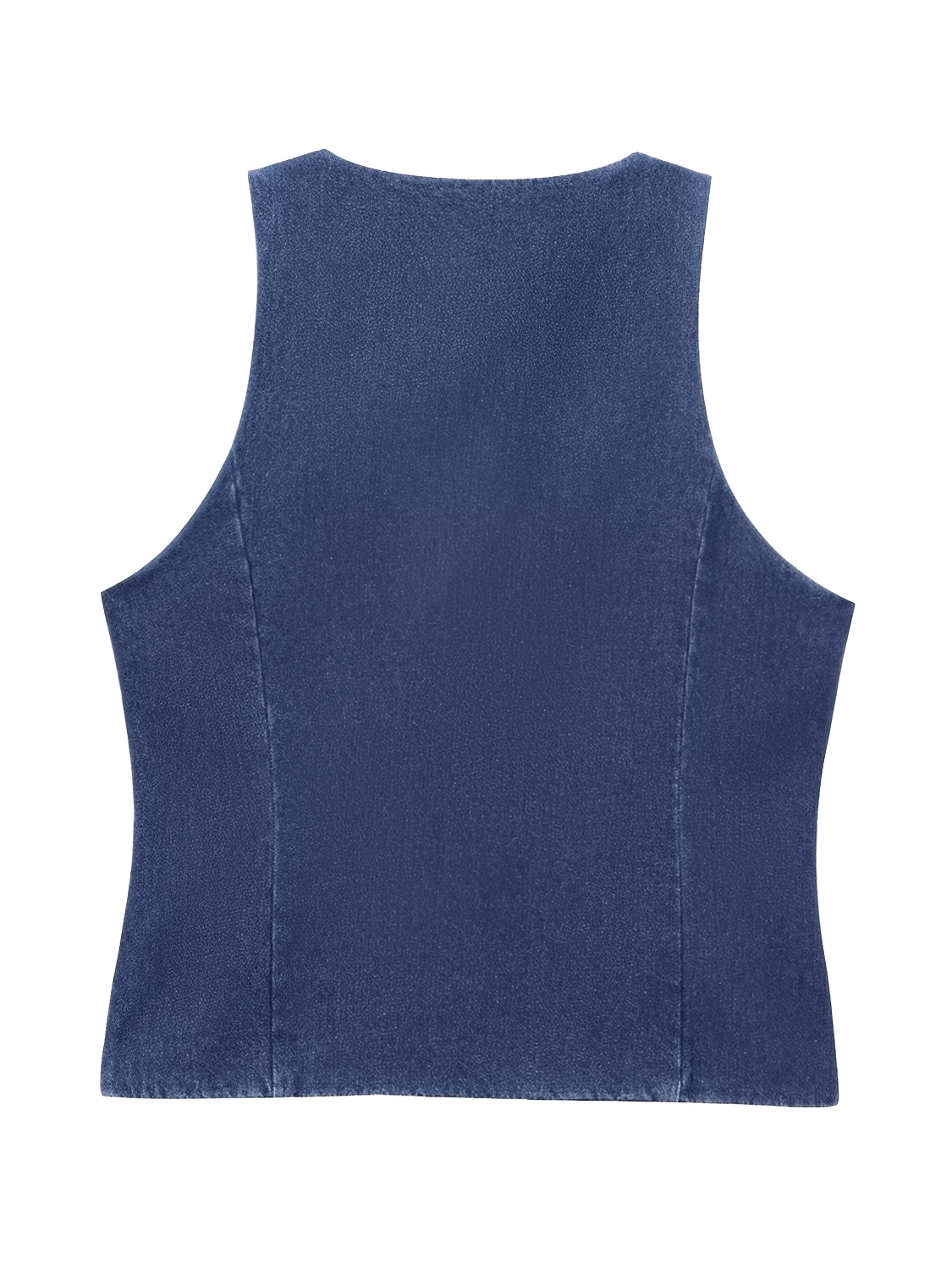Colete Feminino Jeans Acinturado com Botões Retrô – Larissa