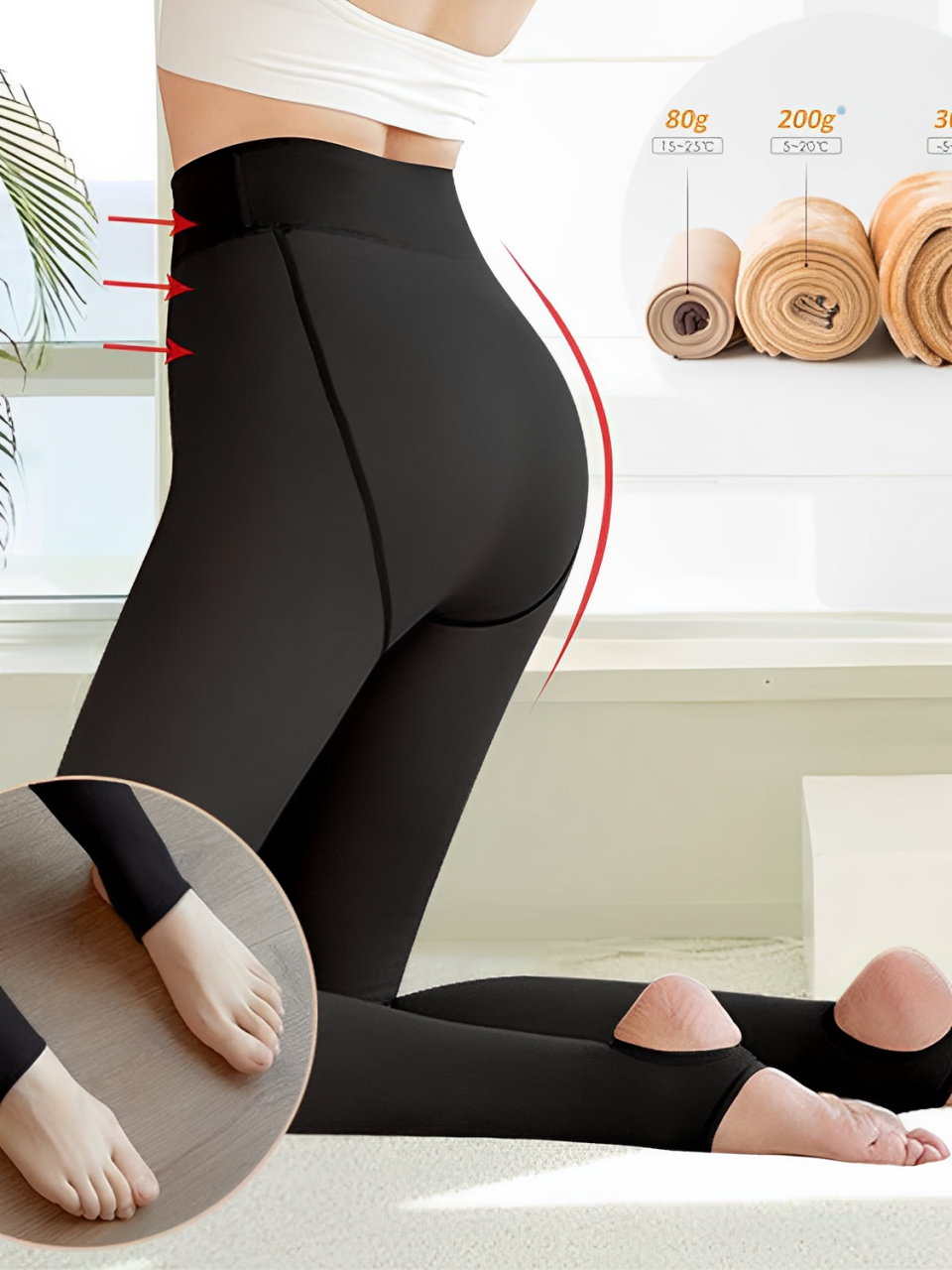 Meia Calça Feminina Térmica Peluciada com Pézinho - Judy