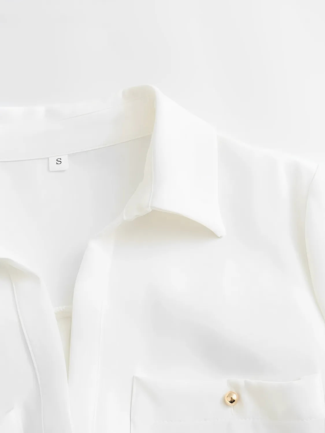 Vestido Feminino Chemise Decote em V com Abertura Frontal em Botões - Alexandra