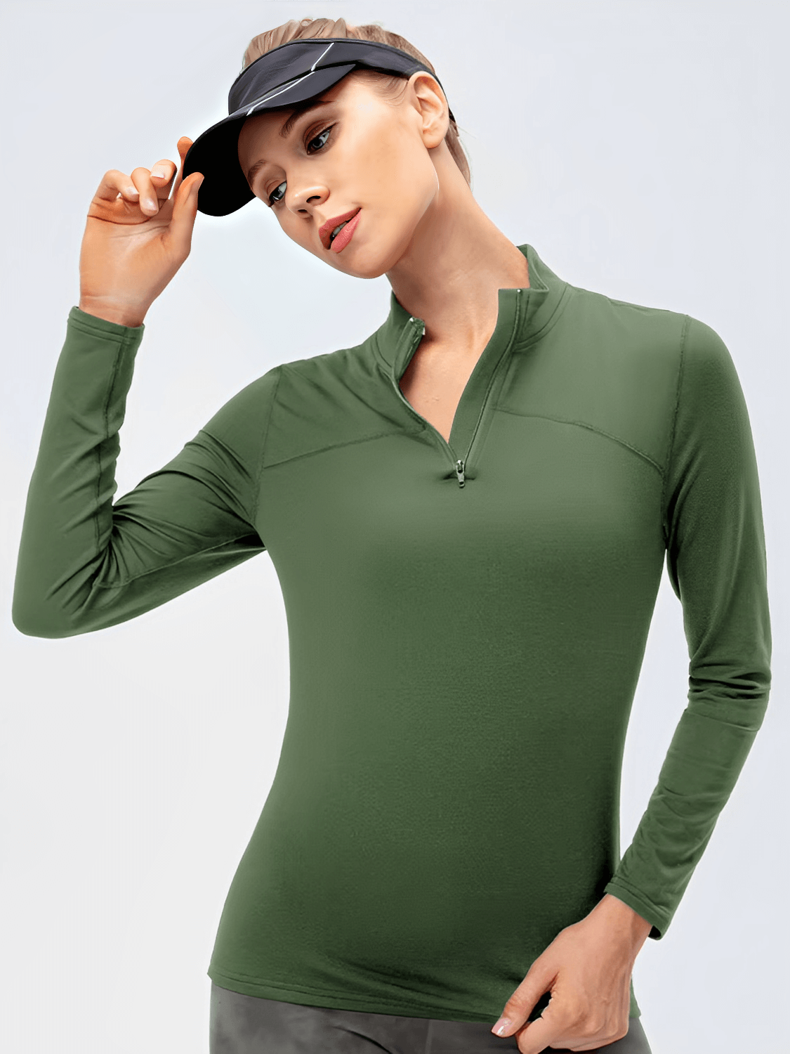 Conjunto Térmico com Blusa Manga Longa de Zíper e Legging Funcional com Bolso - Inara