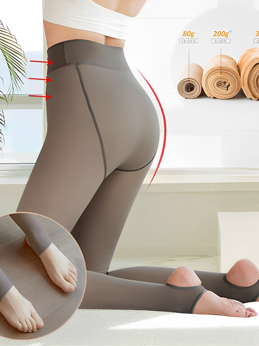 Meia Calça Feminina Térmica Peluciada com Pézinho - Judy