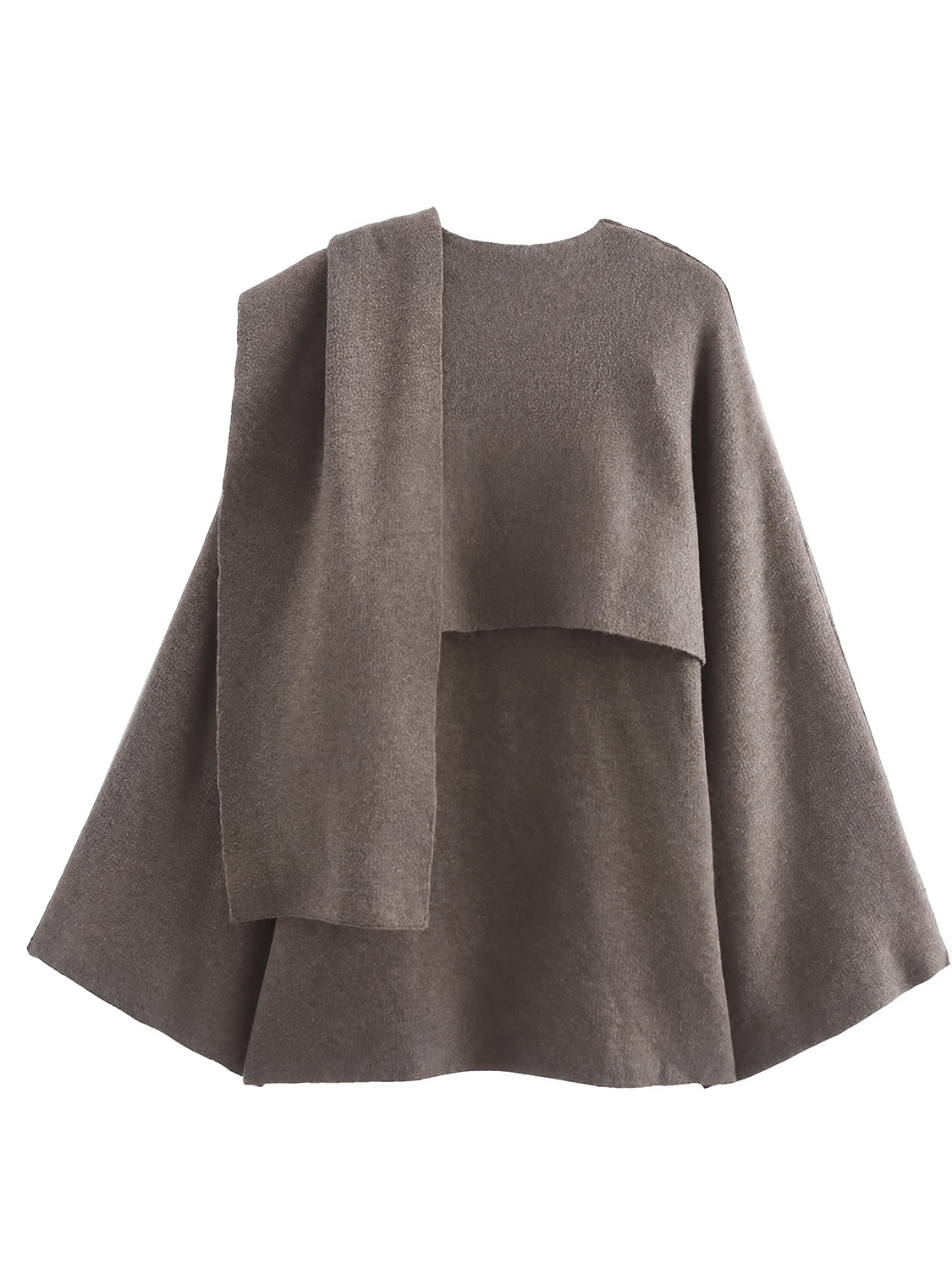Casaco Feminino Poncho com Gola Lenço Elegante – Alana