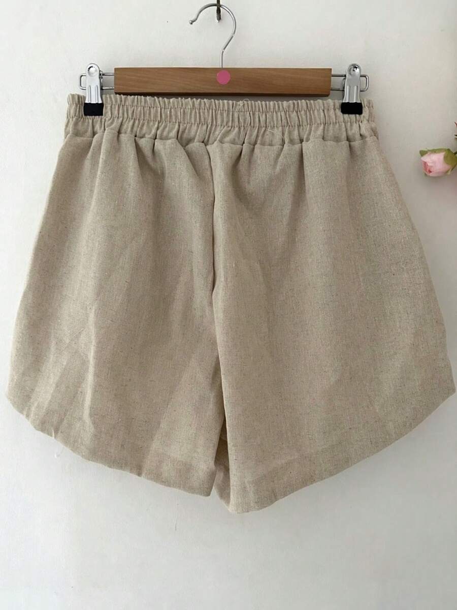 Short Linho Com Bolso