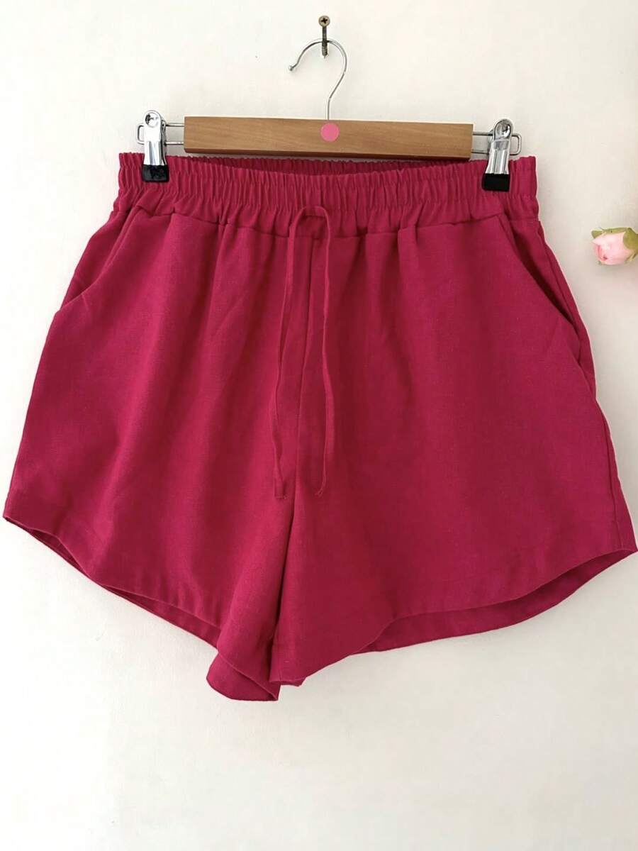 Short Linho Com Bolso