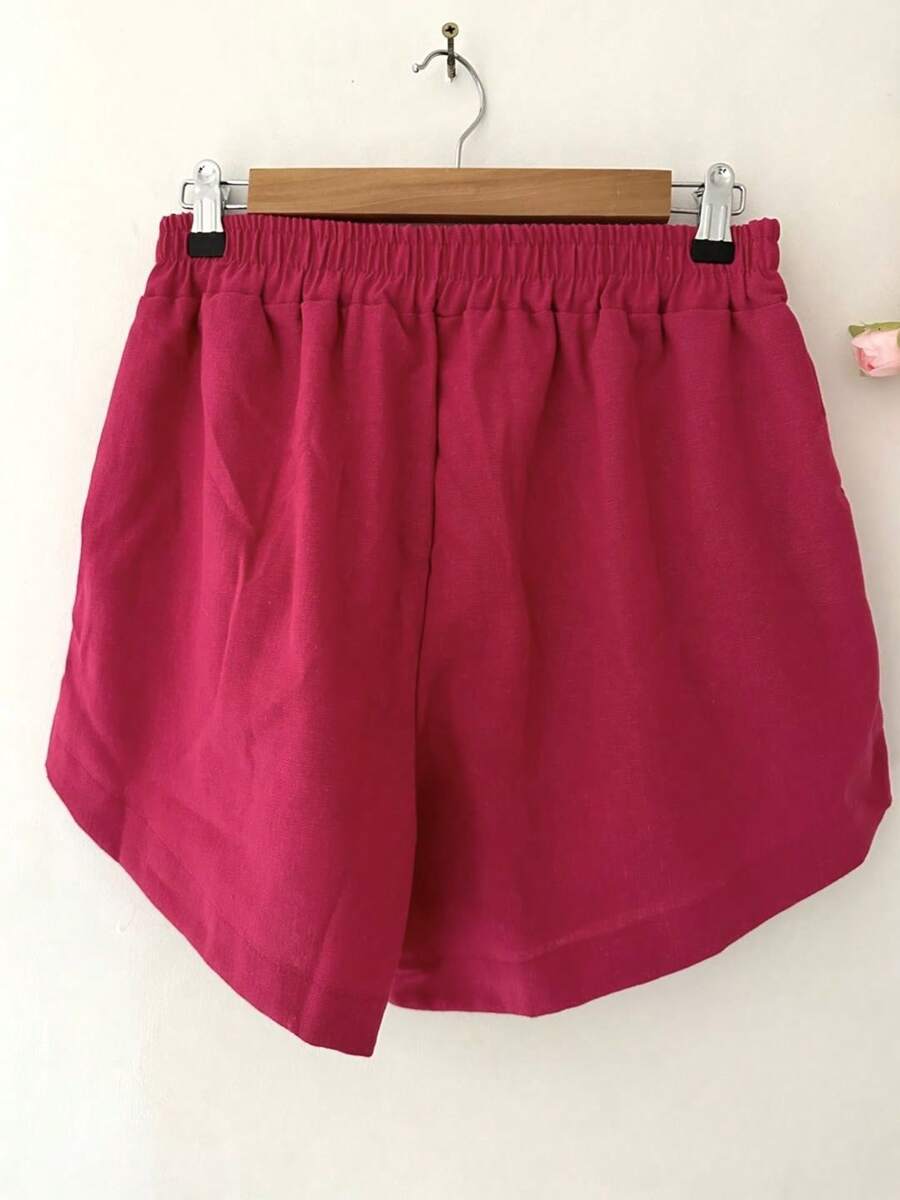 Short Linho Com Bolso