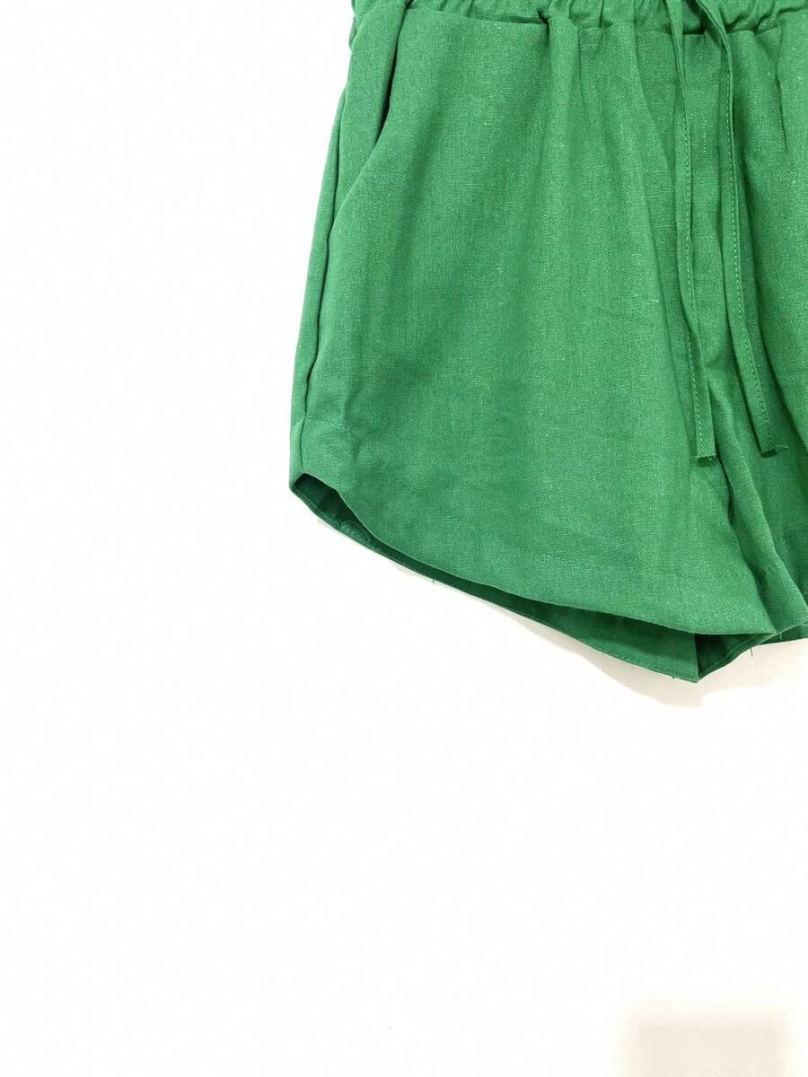 Short Linho Com Bolso
