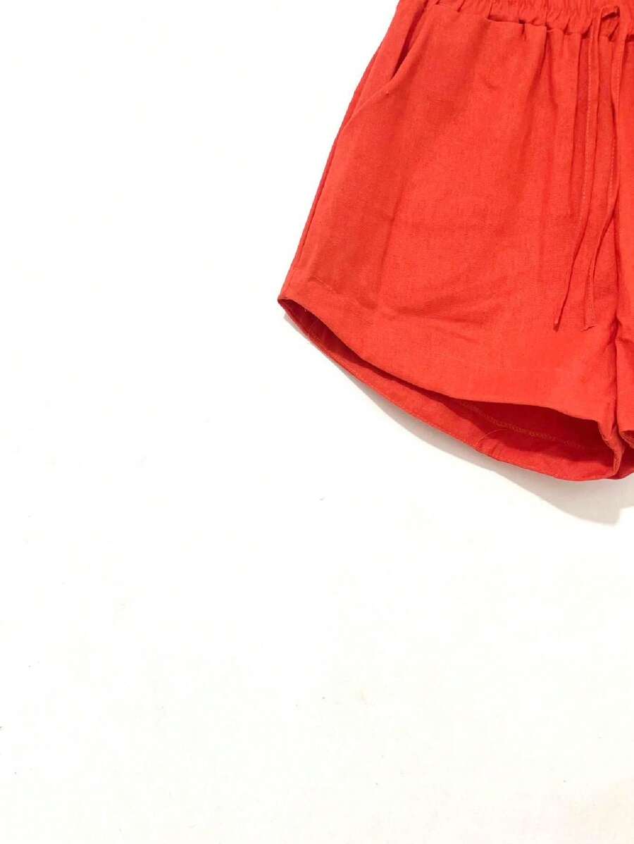Short Linho Com Bolso