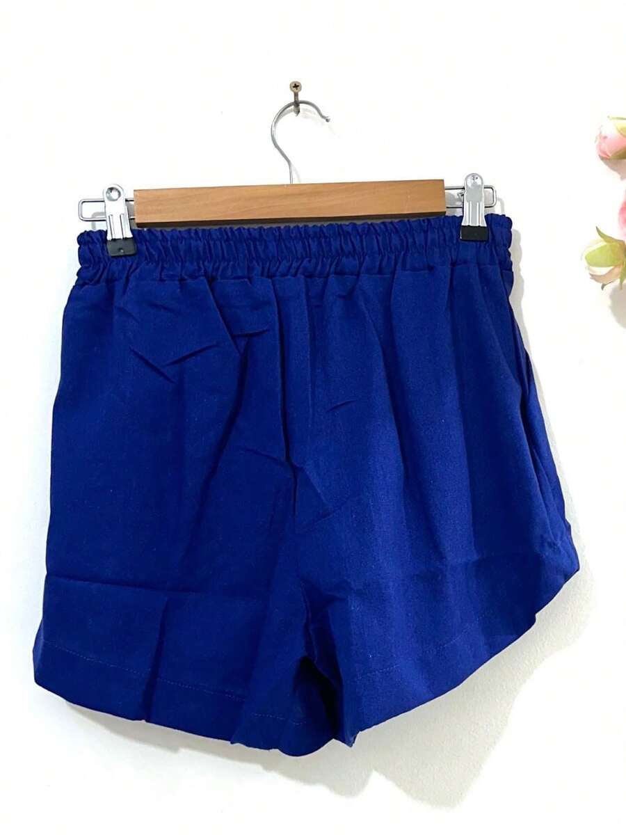 Short Linho Com Bolso