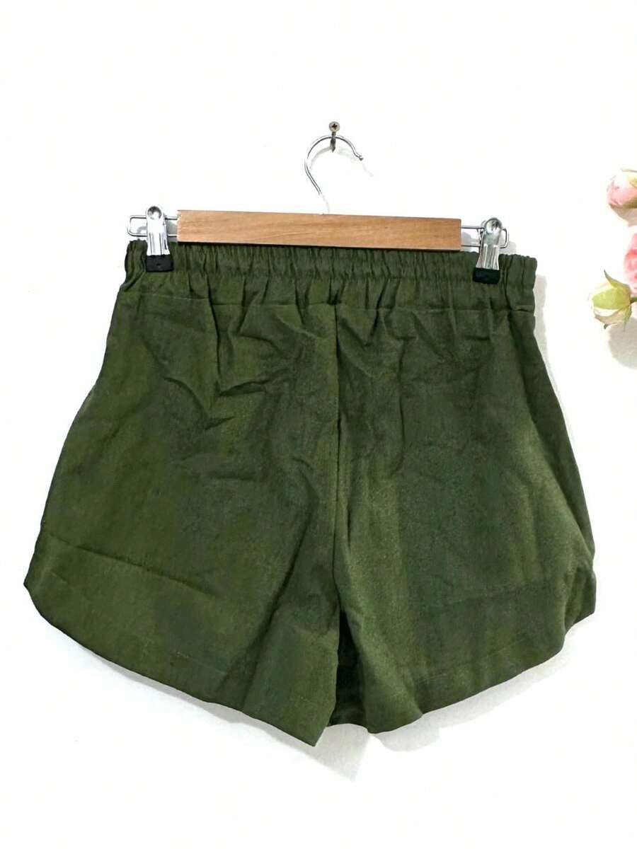 Short Linho Com Bolso