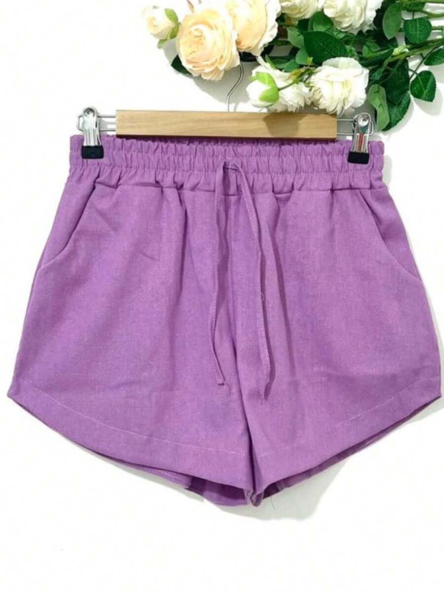 Short Linho Com Bolso