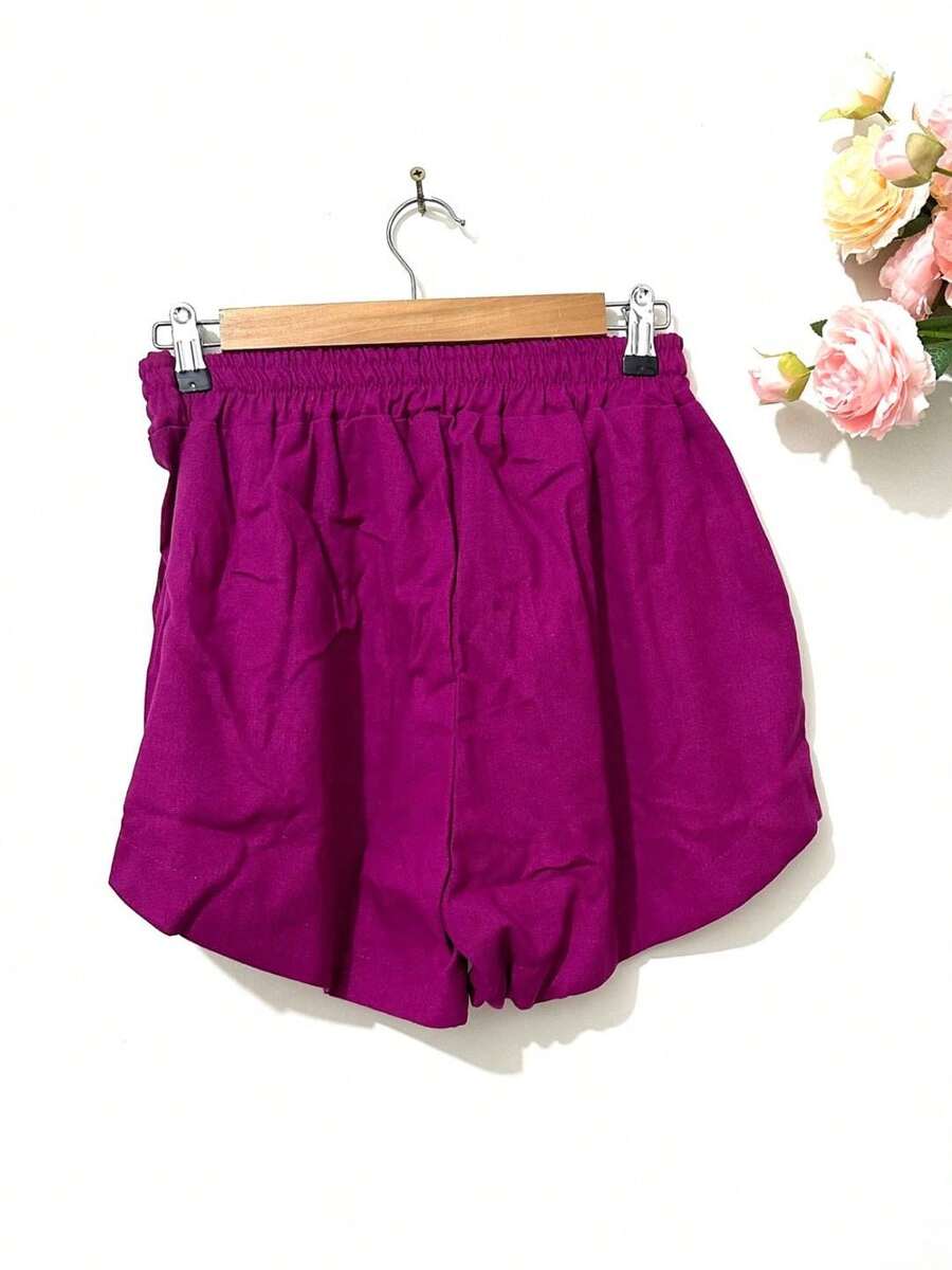 Short Linho Com Bolso