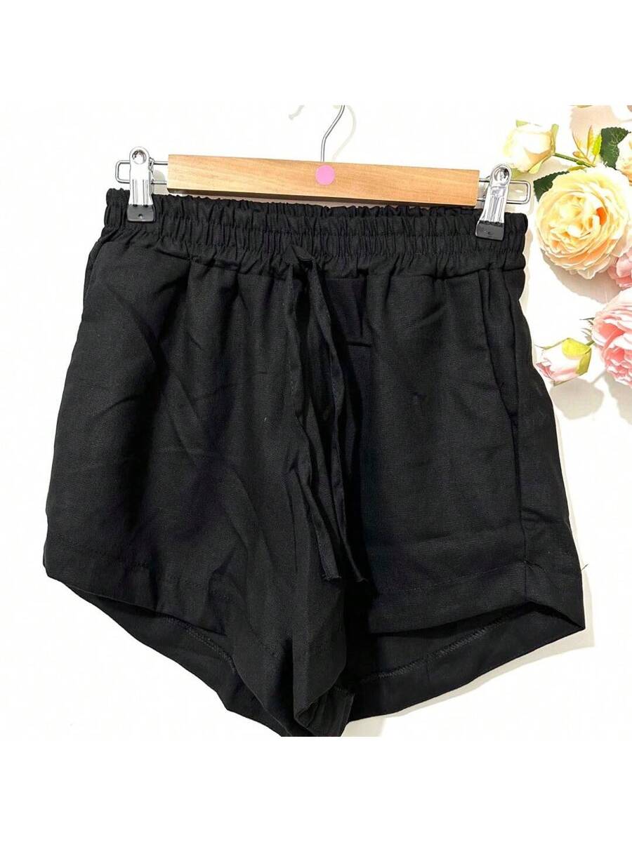 Short Linho Com Bolso