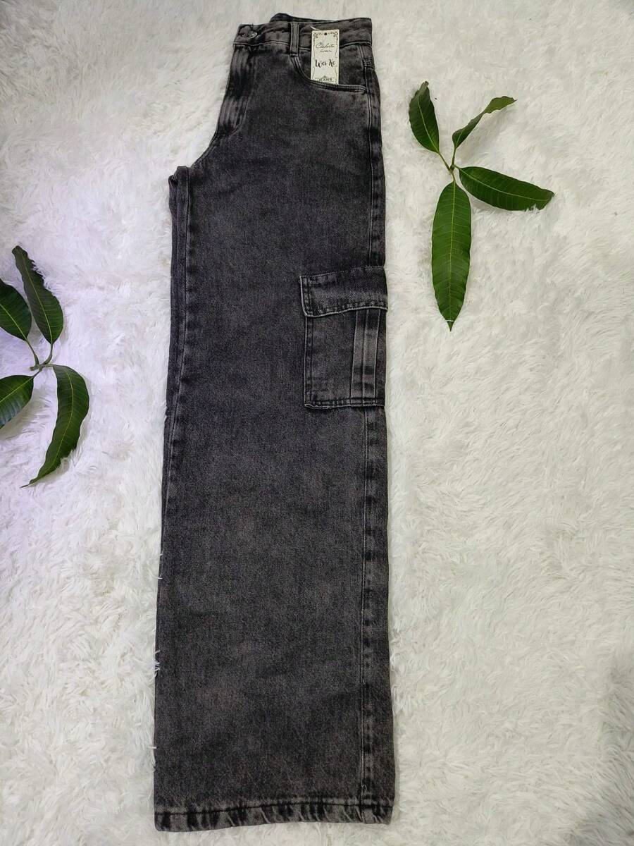 Calça Jeans Cargo