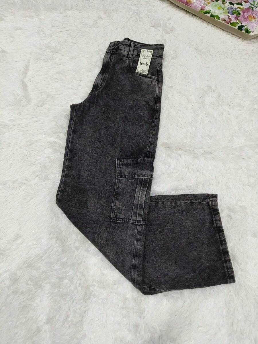 Calça Jeans Cargo