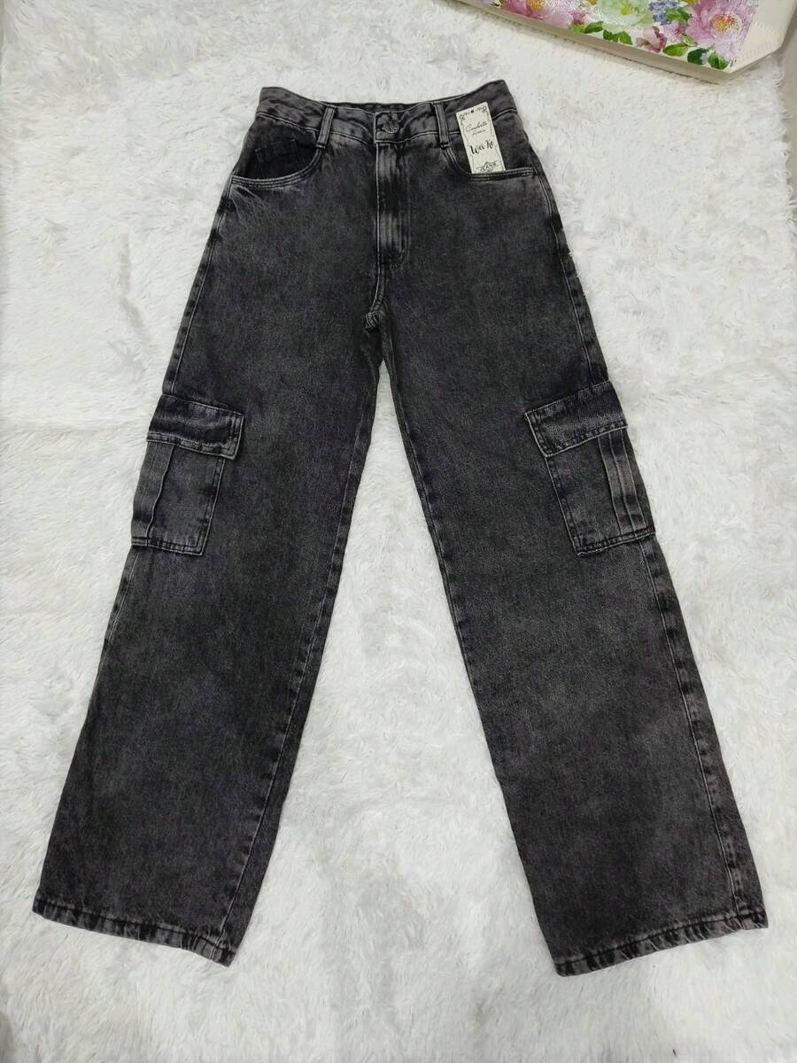 Calça Jeans Cargo