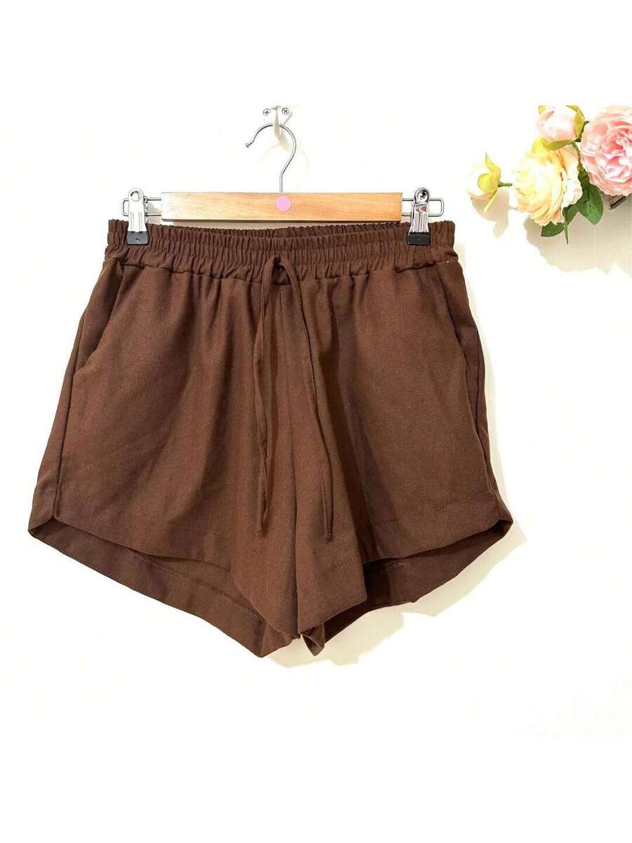 Short Linho Com Bolso