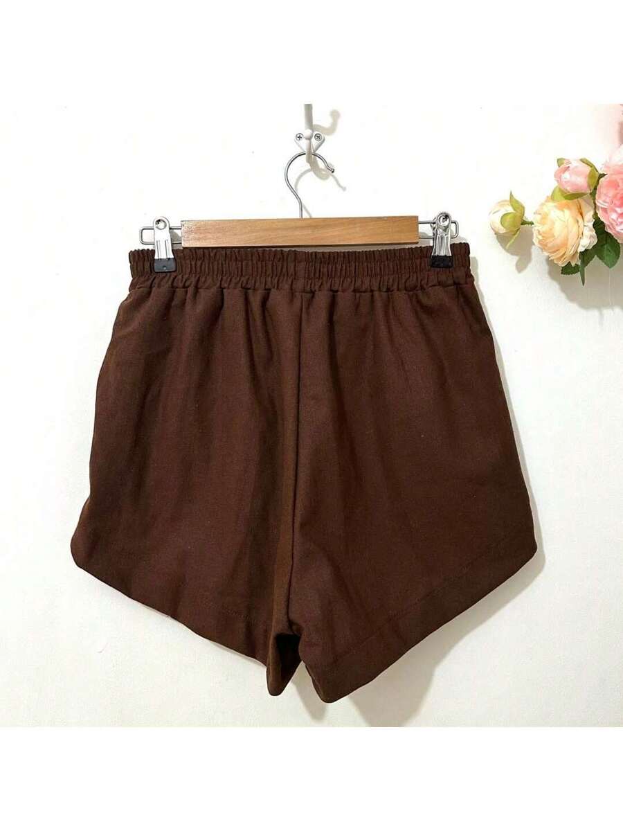 Short Linho Com Bolso