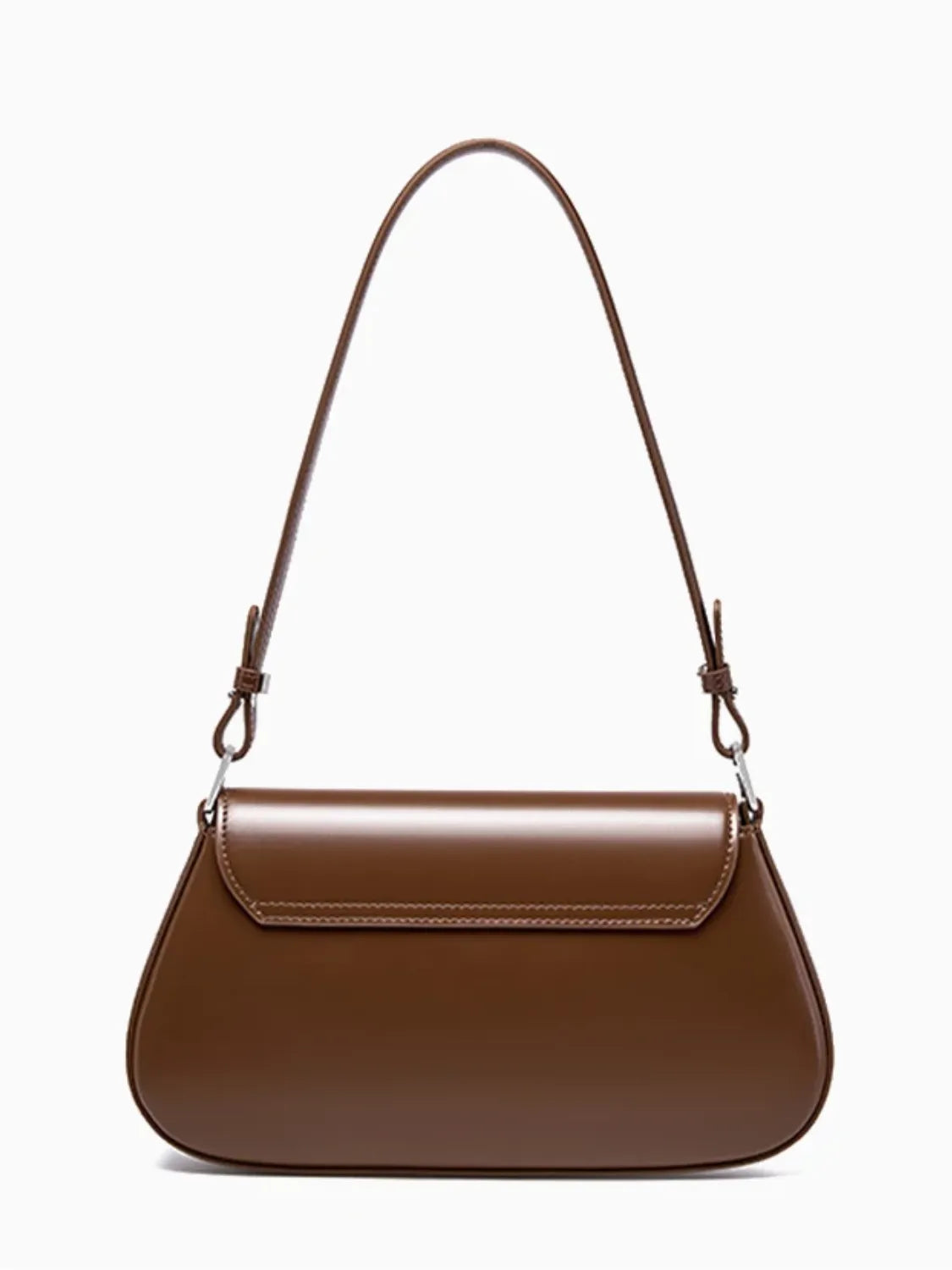 Bolsa Feminina Baguete Tiracolo em Couro Genuíno com Alça Ajustável - Briana [FRETE FULL]
