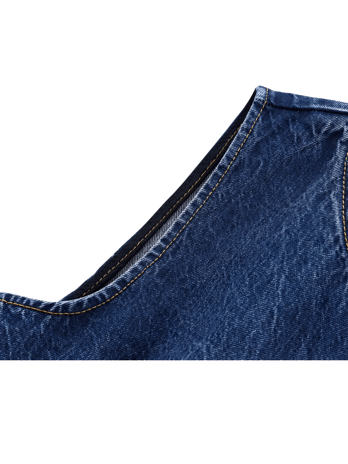 Colete Feminino Jeans Ajustado com Fechamento Assimétrico em Botões – Rose