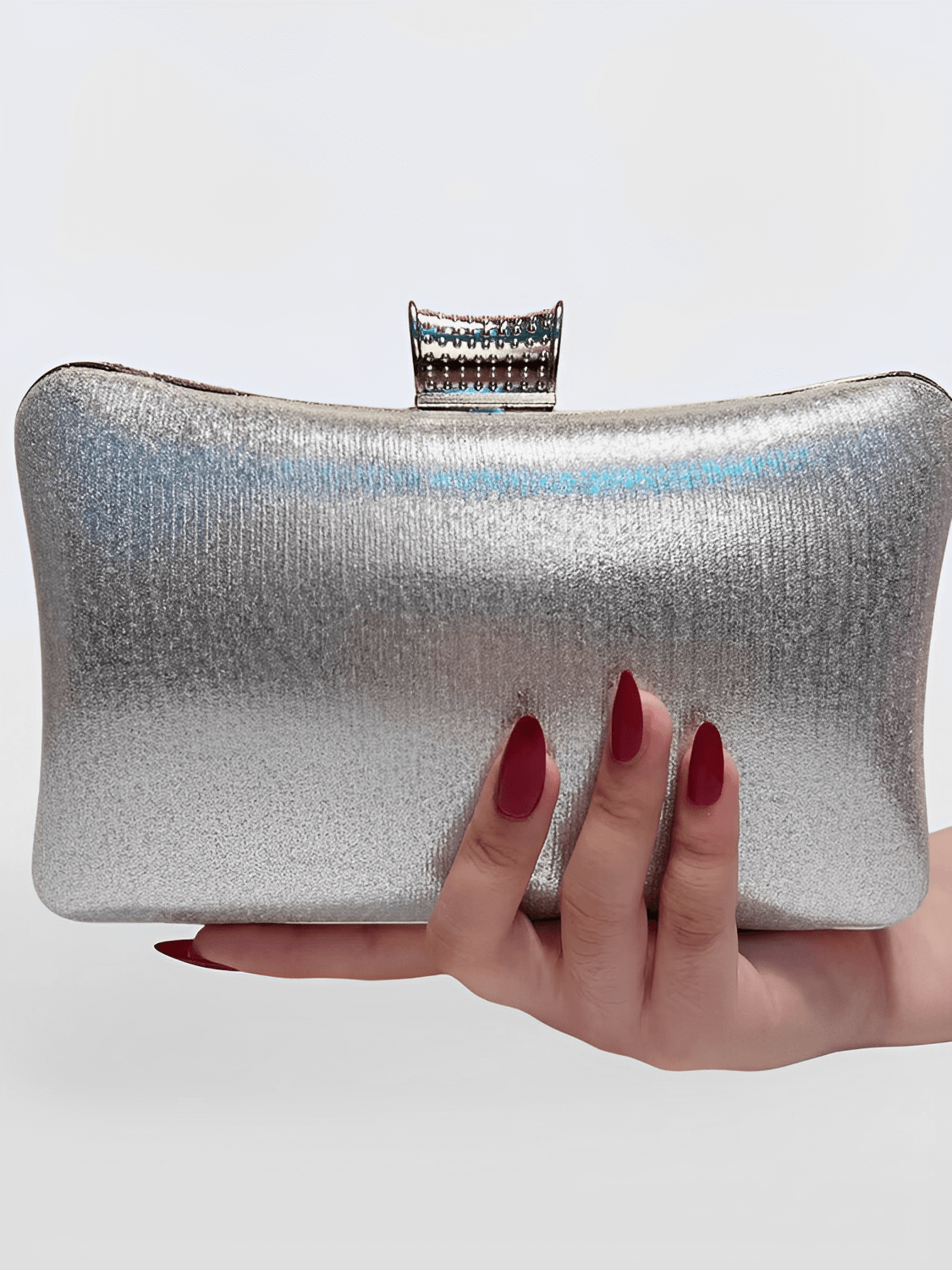 Bolsa Feminina Clutch Com Cristais e Alças Removíveis para Festa  –  Nayra