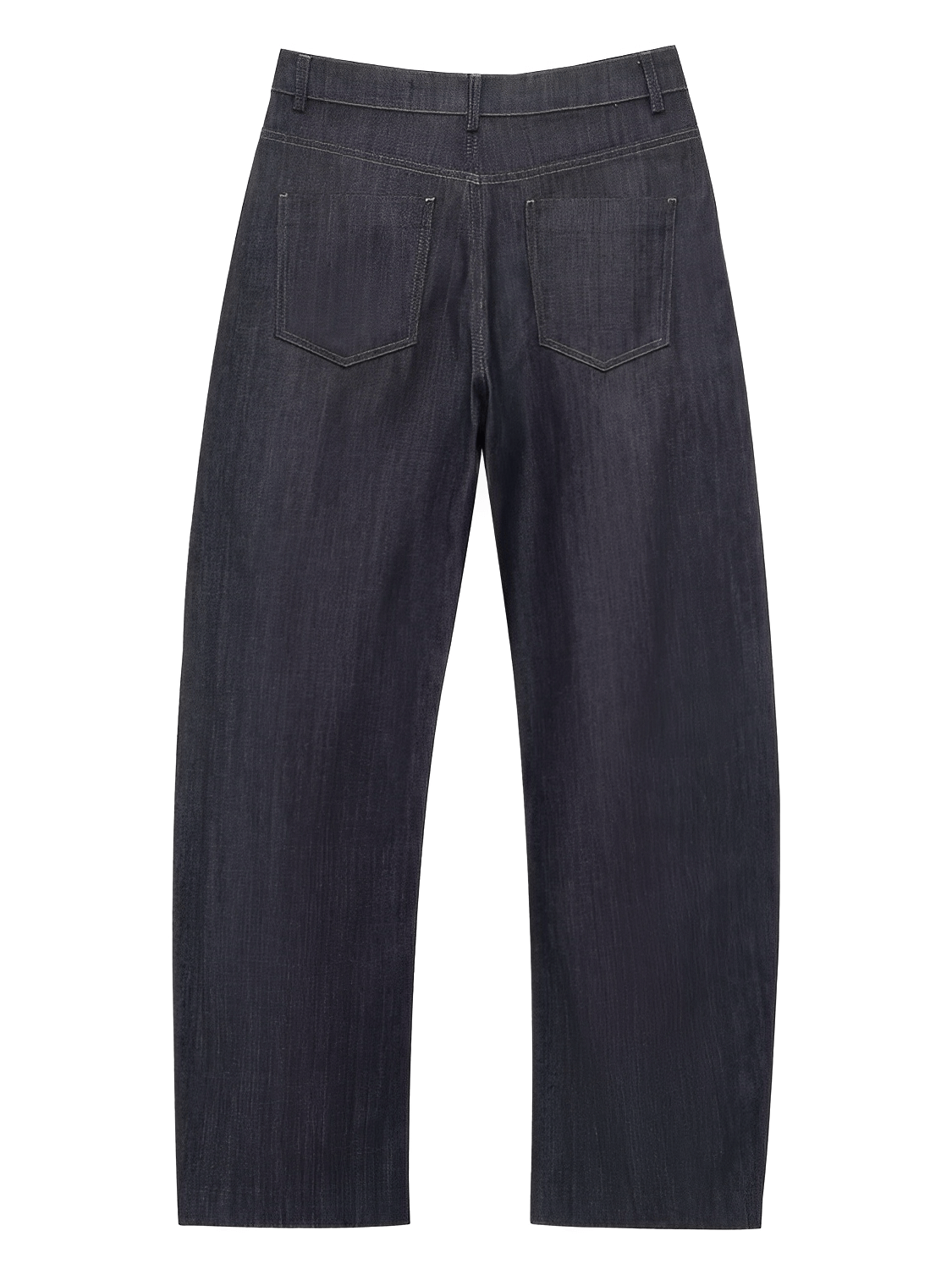 Conjunto Feminino de 3 Peças Jeans com Blazer Acinturado Corset Peplum e Calça Wide Leg Cintura Alta - Kendall