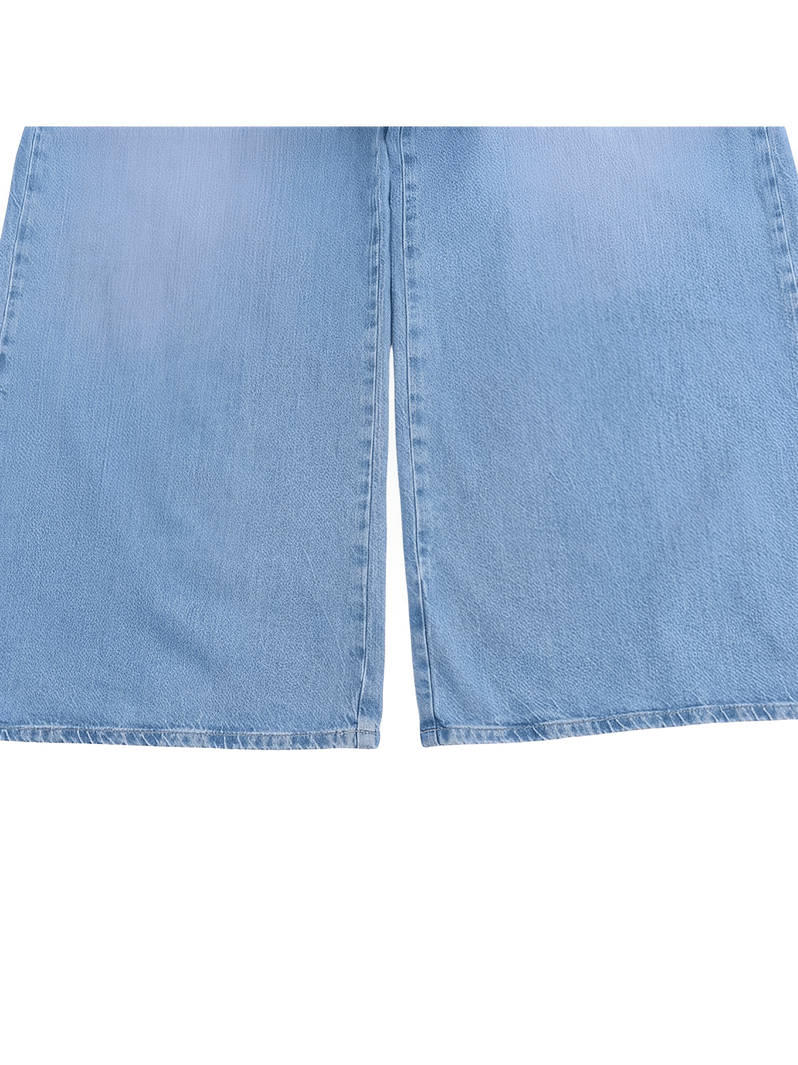Macacão Feminino Jeans com Decote Nadador e Abertura Frontal em Botões Modelagem Wide Leg  - Jordana