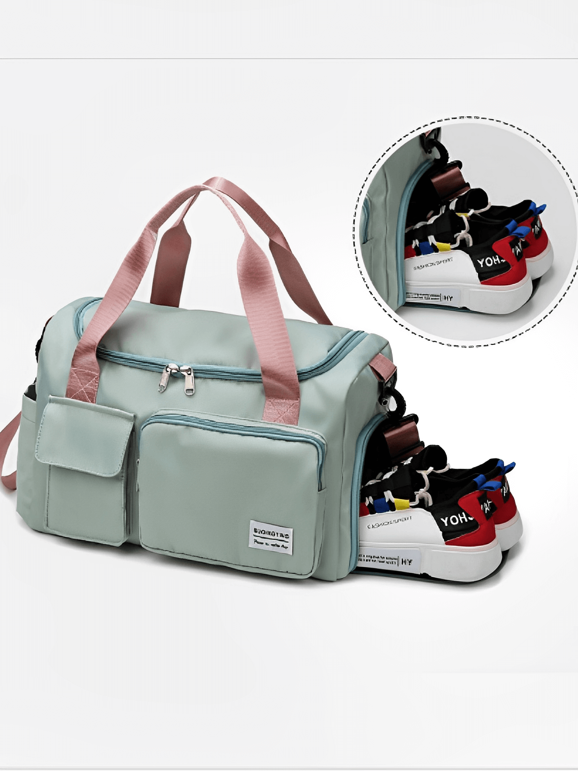 Bolsa Mala Feminina Grande Impermeável com Bolsos Multifuncionais – Kelly