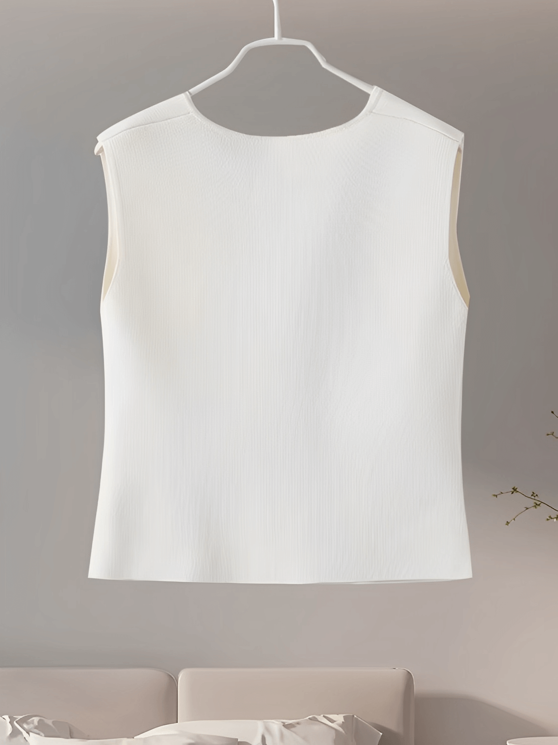 Conjunto Feminino Alfaiataria com Colete de Botões e Saia Longa em Camadas Plissada - Mirella