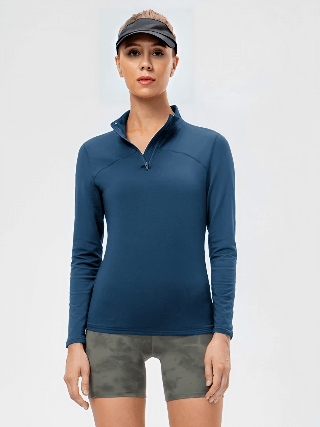 Conjunto Térmico com Blusa Manga Longa de Zíper e Legging Funcional com Bolso - Inara