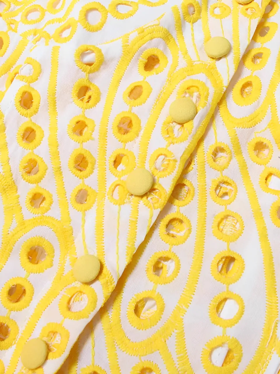 Vestido Feminino Midi de Laise com Babados e Elástico nas Costas - Marina