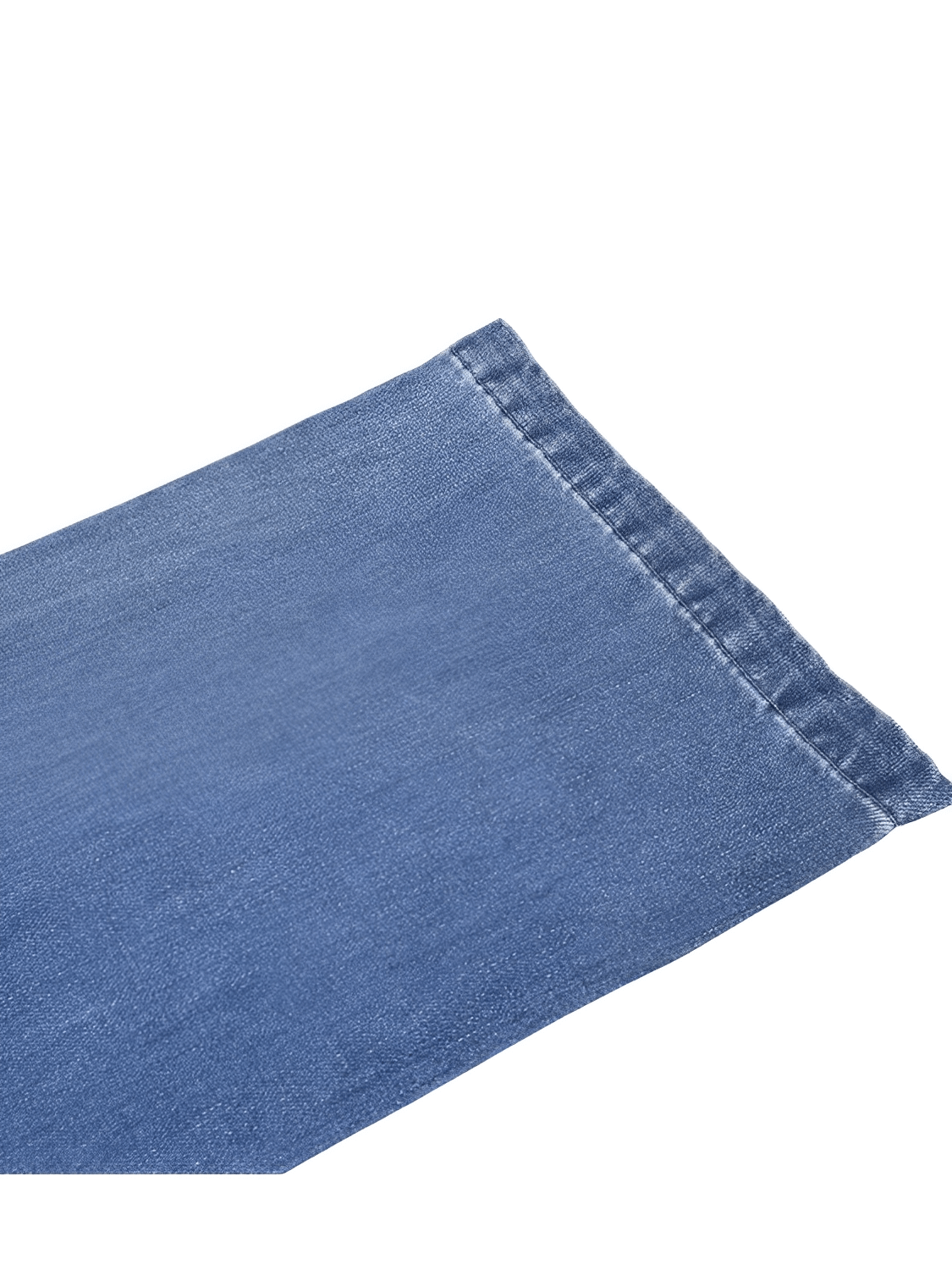 Macacão Feminino Jeans com Babados nos Ombros Amarração e Decote nas Costas - Poliana