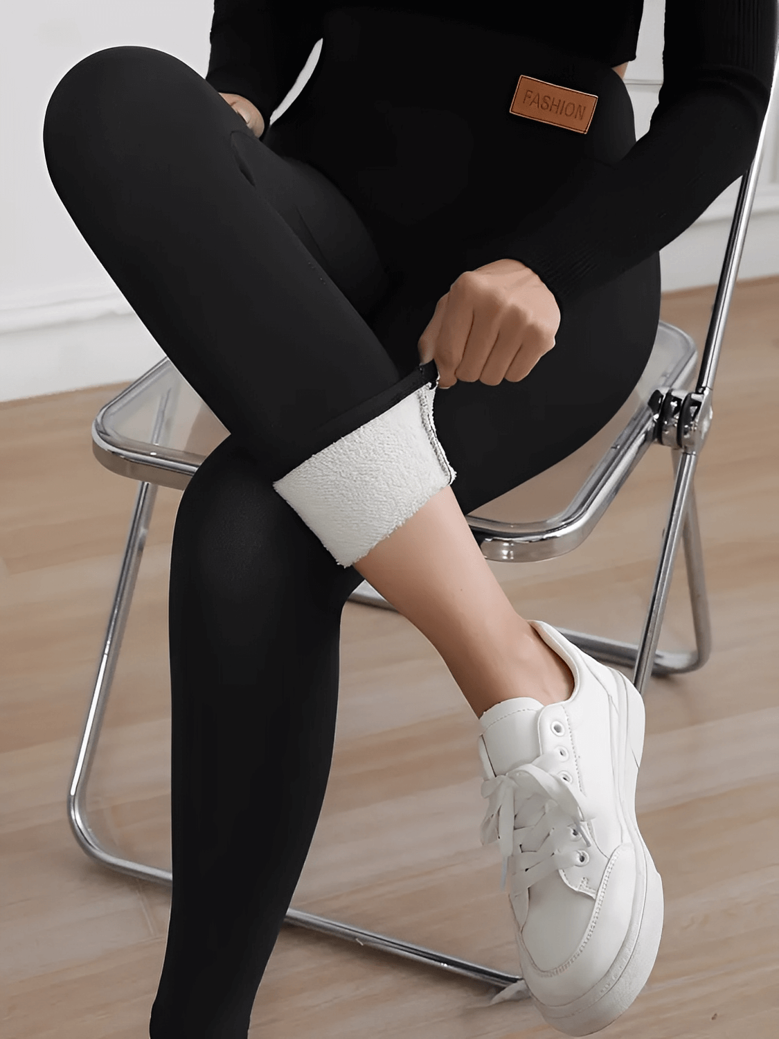 Calça Feminina Legging Térmica com Forro Peluciado e Efeito Levanta Bumbum – Mayana