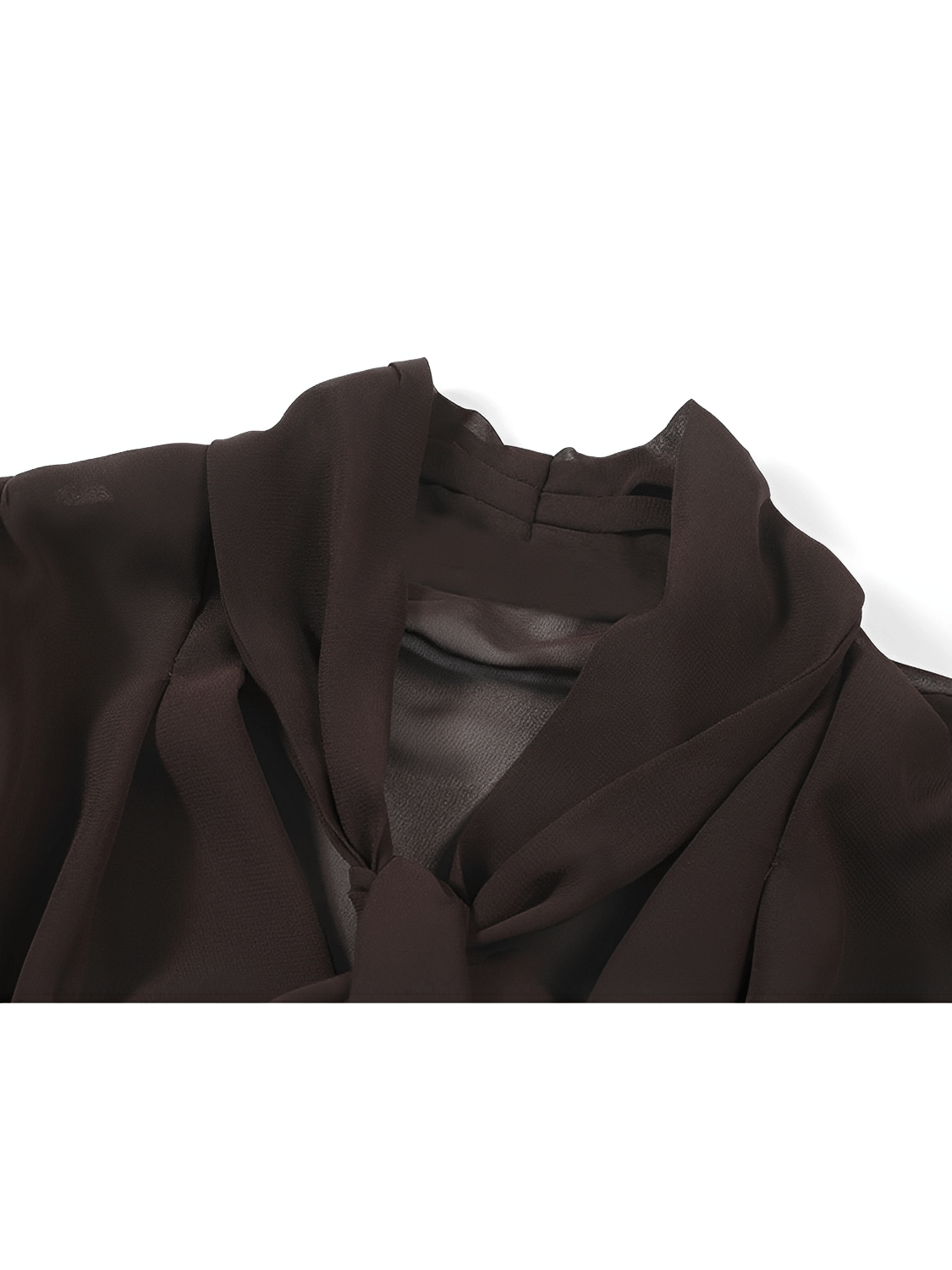 Camisa Feminina em Chiffon com Gola Laço e Punhos com Fechamento em Botão - Evangeline