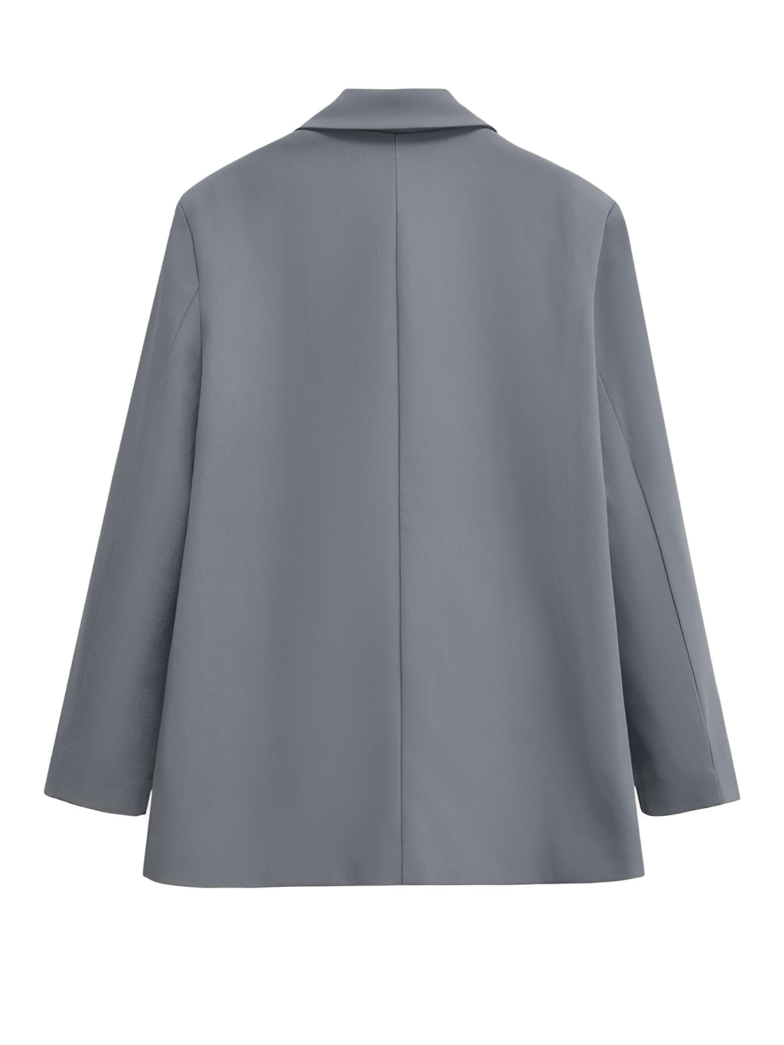 Blazer Feminino Alfaiataria Clássica com Lapela Marcante Botões Duplos Trespassado e Bolsos Decorativos – Ayana