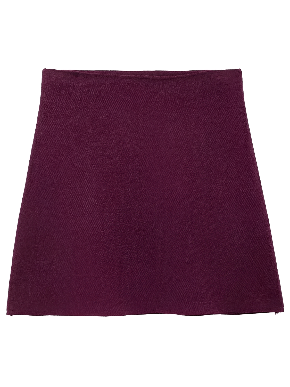 Conjunto Feminino de Tricô com Suéter Gola V e Saia Reta com Cintura Elástica - Viviene