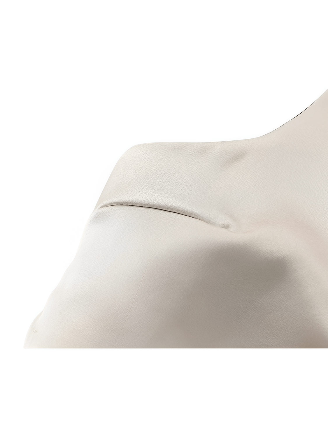 Blusa Feminina Acetinada com Decote Transpassado Corte Geométrico Lateral e Laço Frontal - Clara
