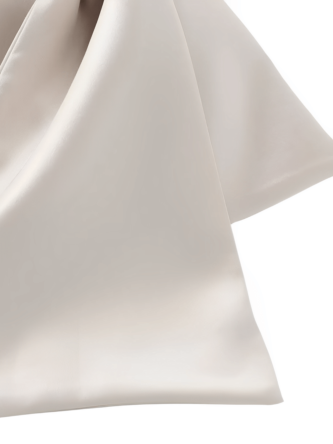 Blusa Feminina Acetinada com Decote Transpassado Corte Geométrico Lateral e Laço Frontal - Clara