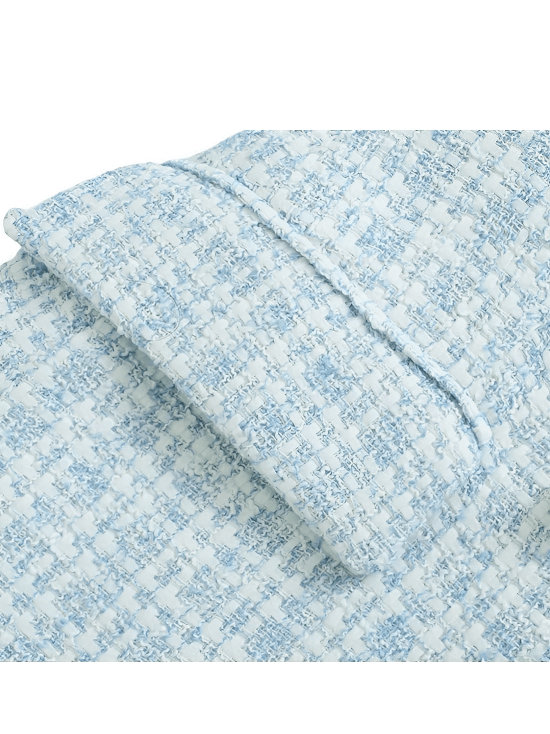 Blazer Feminino Tweed Texturizado com Fechamento Trespassado de Botões Duplos – Fiorella