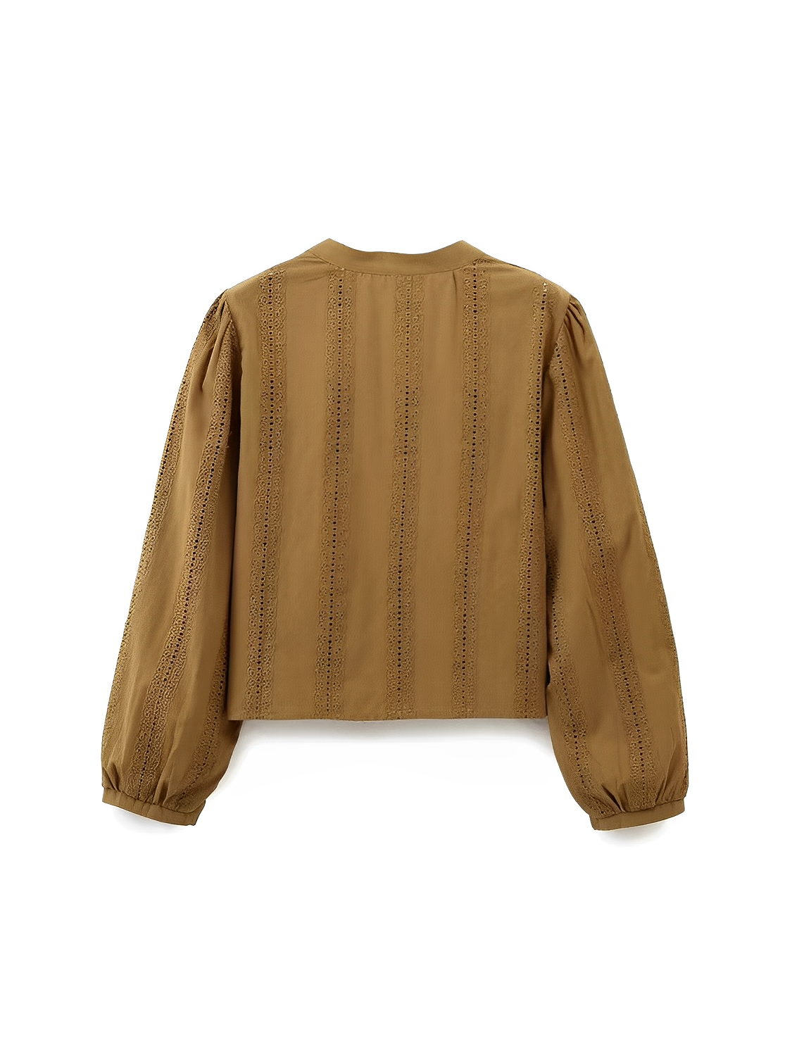 Blusa Feminina Boho em Laise com Mangas Longas e Botões - Beatrice