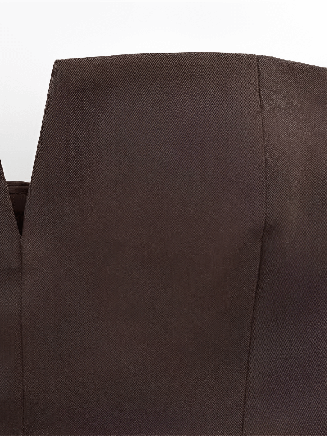 Blusa Feminina Tomara que Caia Estruturada com Recorte Frontal em V e Bolsos Decorativos - Rita