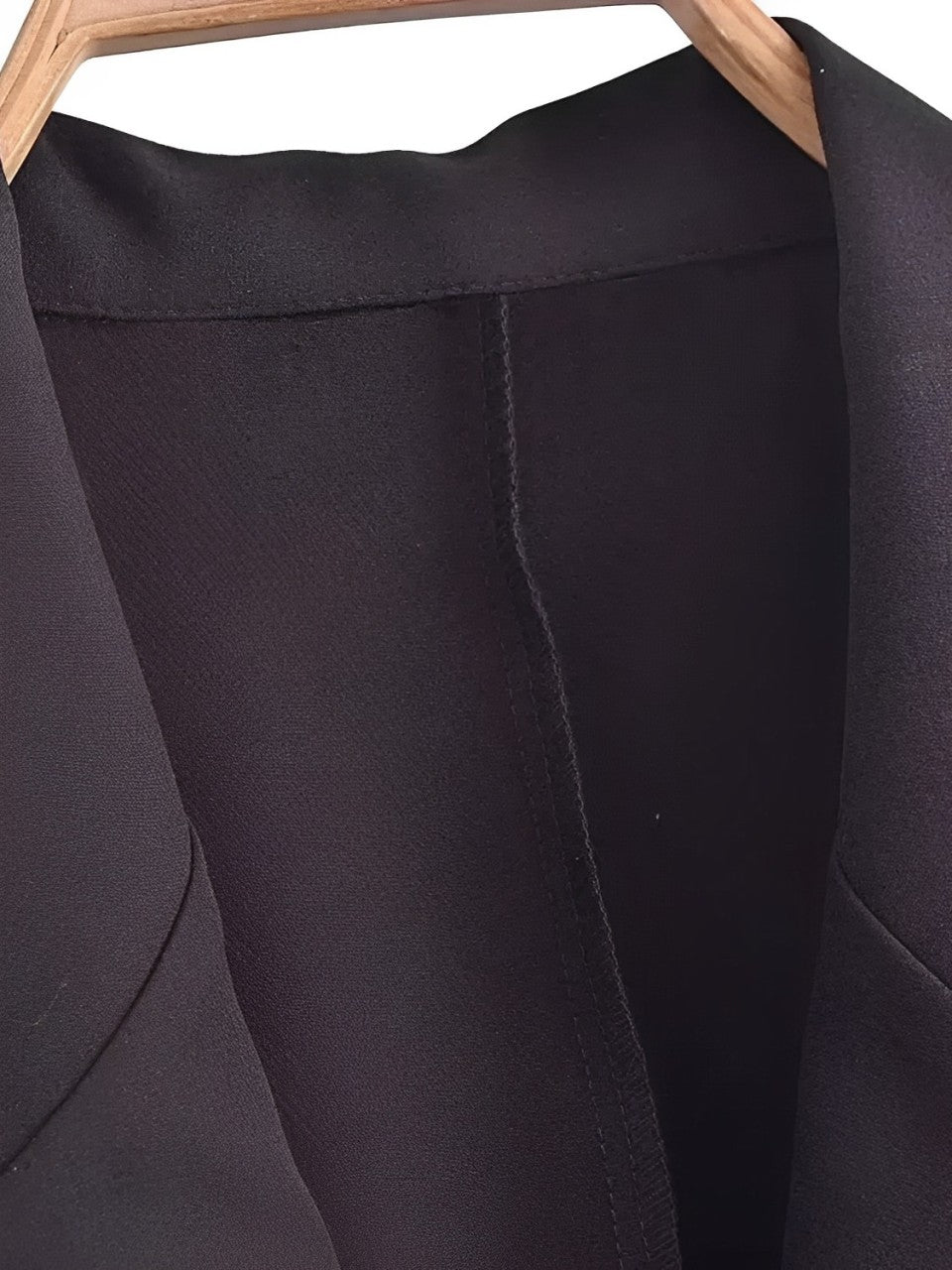Vestido Feminino Midi de Alfaiataria sem Mangas com Decote V Plissado - Simona