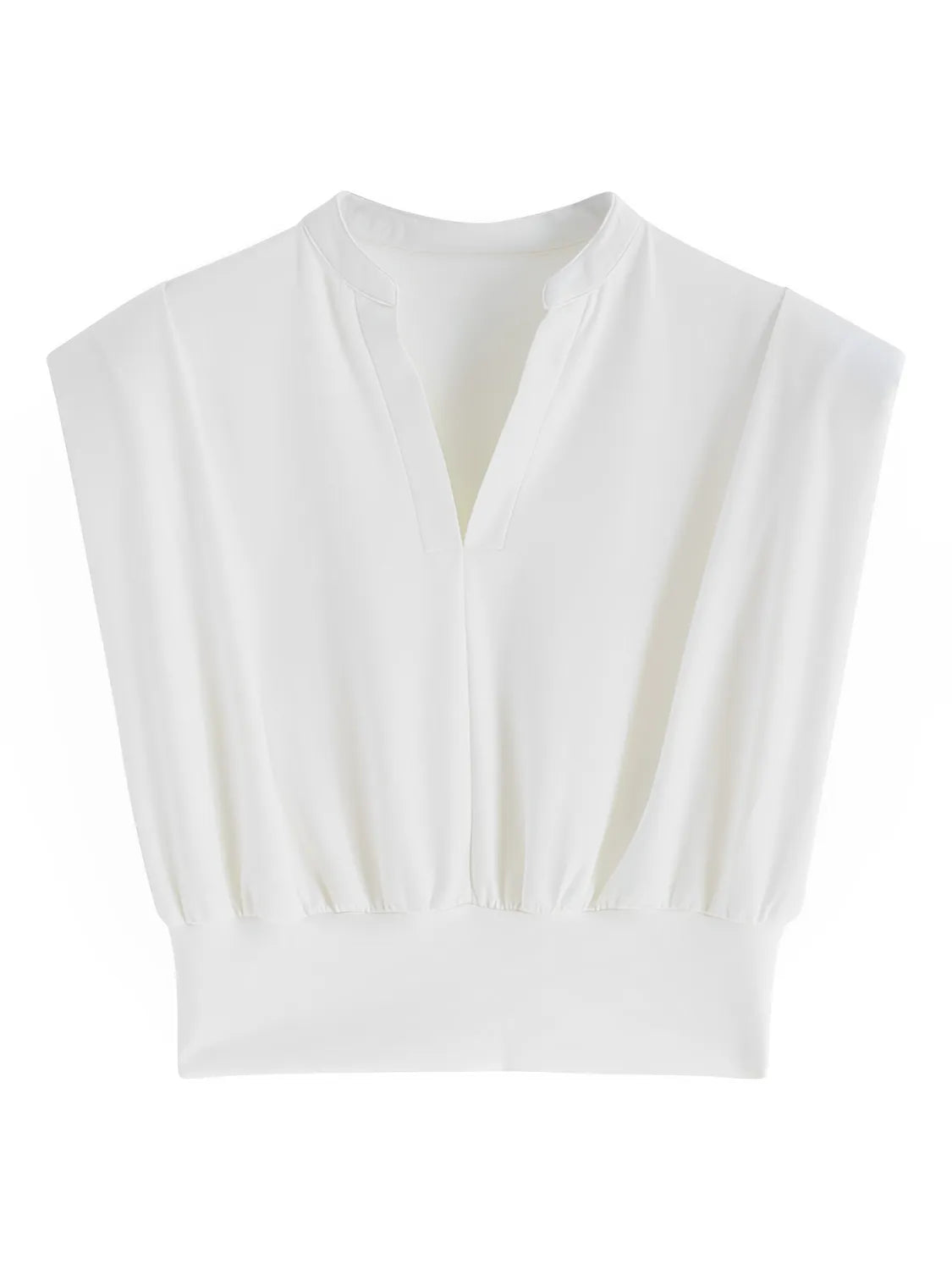 Blusa Feminina Básica com Gola Padre e Decote em V - Veronica [FRETE FULL]
