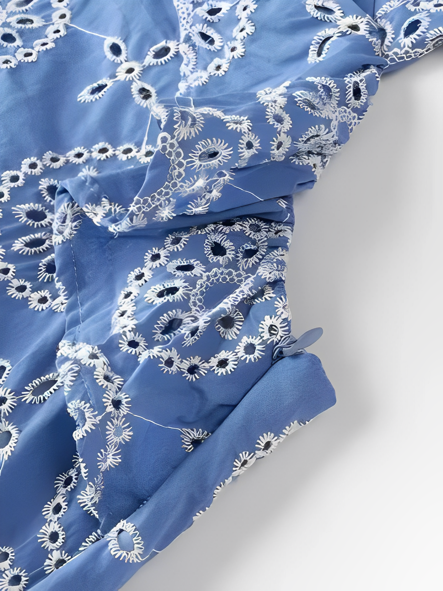 Vestido Feminino Longo Laise Recortes na Cintura e Babados - Catarina