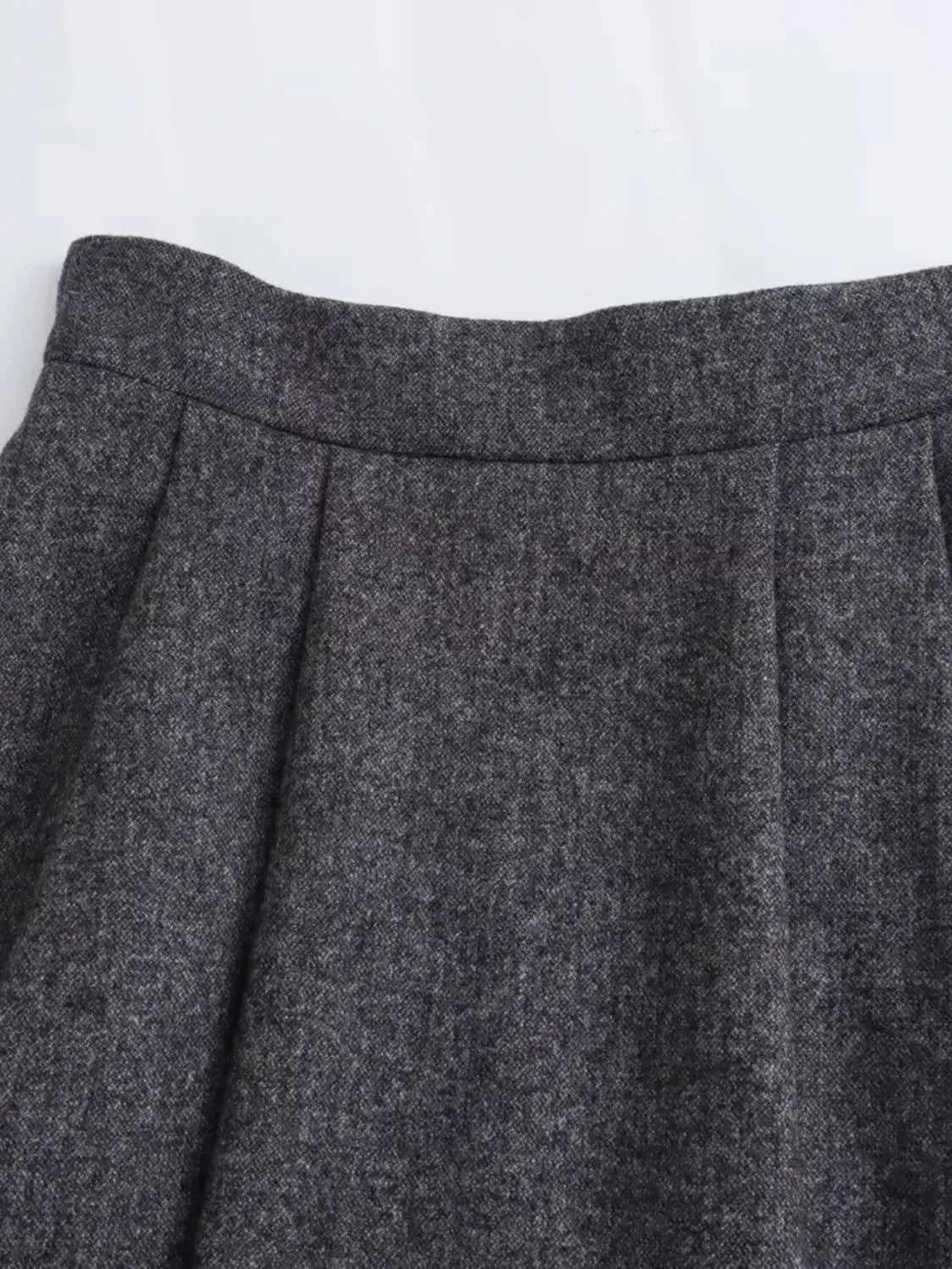Conjunto Feminino de Blazer com Colarinho e Saia Midi em Lã Batida - Anastacia [FRETE FULL]